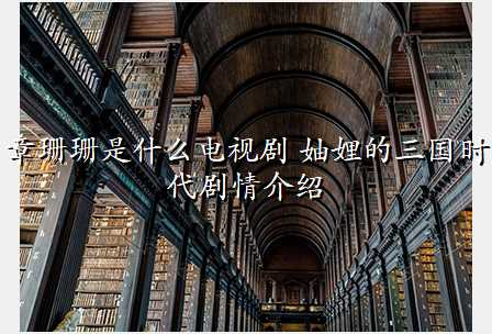 章珊珊是什么电视剧 妯娌的三国时代剧情介绍