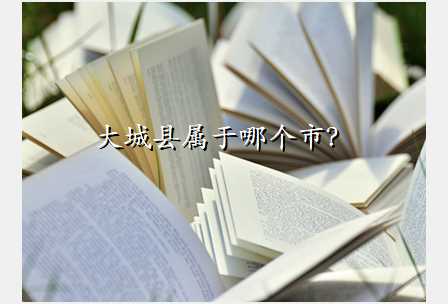 大城县属于哪个市?
