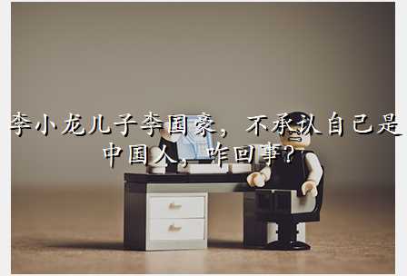 李小龙儿子李国豪,不承认自己是中国人,咋回事?